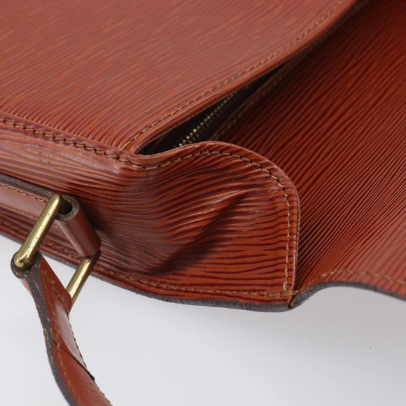 LOUIS VUITTON Epi Saint Cloud GM Shoulder Bag Brown M52193 LV Auth BA15091