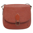 LOUIS VUITTON Epi Saint Cloud GM Shoulder Bag Brown M52193 LV Auth BA15091-13