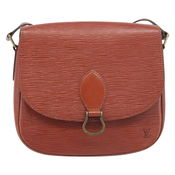 LOUIS VUITTON Epi Saint Cloud GM Shoulder Bag Brown M52193 LV Auth BA15091