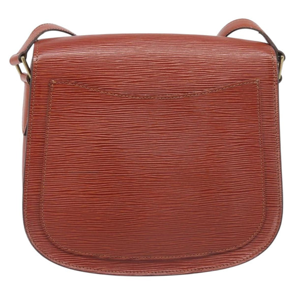 LOUIS VUITTON Epi Saint Cloud GM Shoulder Bag Brown M52193 LV Auth BA15091