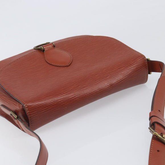 LOUIS VUITTON Epi Saint Cloud GM Shoulder Bag Brown M52193 LV Auth BA15091