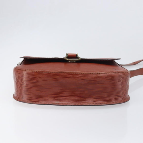 LOUIS VUITTON Epi Saint Cloud GM Shoulder Bag Brown M52193 LV Auth BA15091