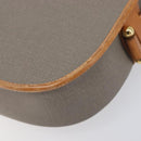 Christian Dior Shoulder Bag PVC Canvas Gray Gold Auth BA15092-16