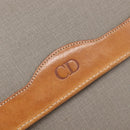 Christian Dior Shoulder Bag PVC Canvas Gray Gold Auth BA15092-17