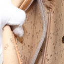 Christian Dior Shoulder Bag PVC Canvas Gray Gold Auth BA15092-21