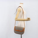 Christian Dior Shoulder Bag PVC Canvas Gray Gold Auth BA15092-22