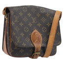 LOUIS VUITTON Monogram Cartouchiere MM Shoulder Bag M51253 LV Auth BA15094-1