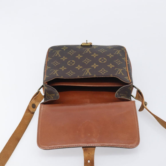 LOUIS VUITTON Monogram Cartouchiere MM Shoulder Bag M51253 LV Auth BA15094
