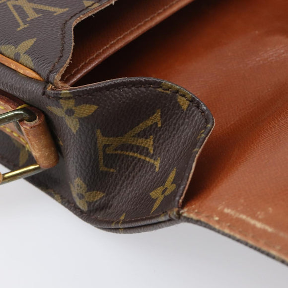 LOUIS VUITTON Monogram Cartouchiere MM Shoulder Bag M51253 LV Auth BA15094