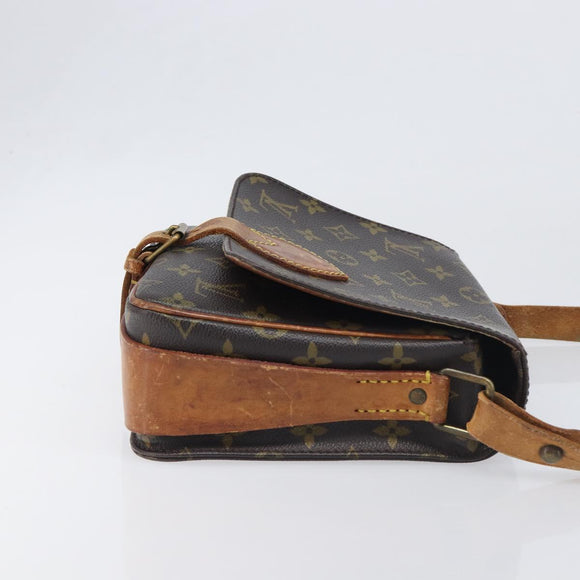 LOUIS VUITTON Monogram Cartouchiere MM Shoulder Bag M51253 LV Auth BA15094