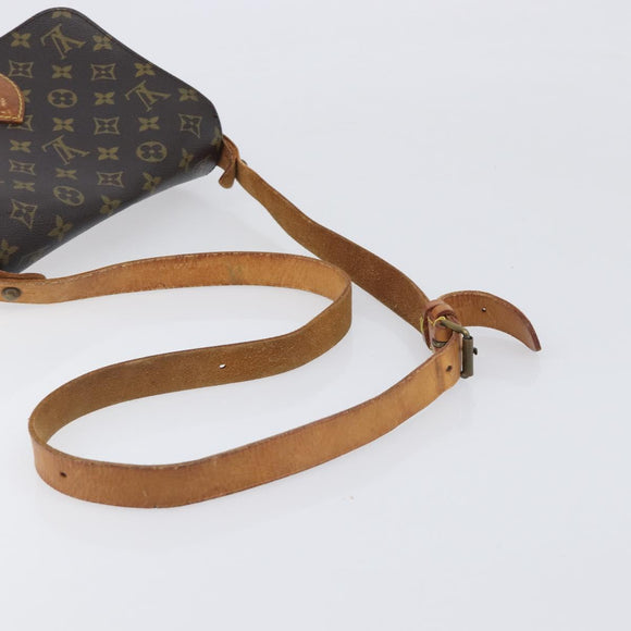 LOUIS VUITTON Monogram Cartouchiere MM Shoulder Bag M51253 LV Auth BA15094