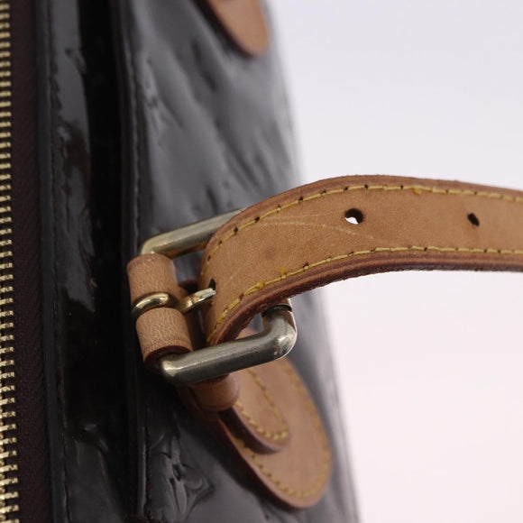 LOUIS VUITTON Monogram Vernis Rosewood Avenue Bag Amarante M93510 Auth BA15096