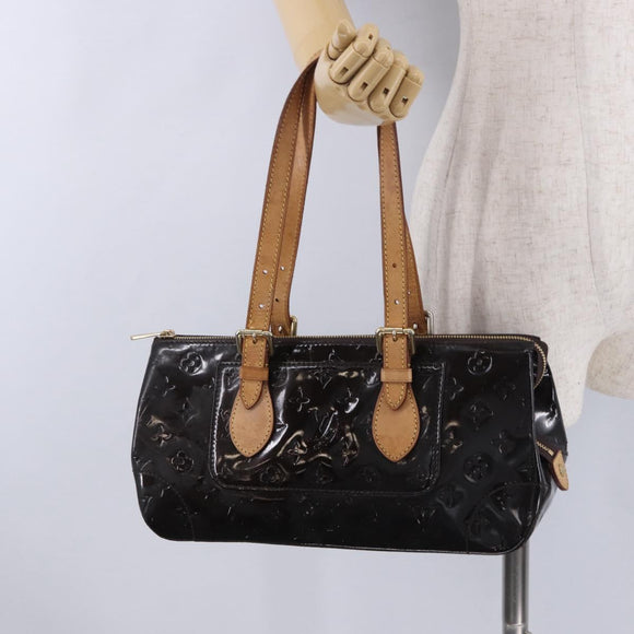 LOUIS VUITTON Monogram Vernis Rosewood Avenue Bag Amarante M93510 Auth BA15096