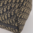 Christian Dior Trotter Canvas Boston Bag Navy Silver Auth BA15099-10