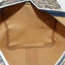 Christian Dior Trotter Canvas Boston Bag Navy Silver Auth BA15099-17