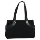 BVLGARI Logo mania Shoulder Bag Canvas Black Auth BA151-13