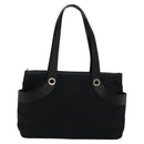 BVLGARI Logo mania Shoulder Bag Canvas Black Auth BA151-2