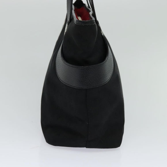 BVLGARI Logo mania Shoulder Bag Canvas Black Auth BA151