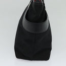 BVLGARI Logo mania Shoulder Bag Canvas Black Auth BA151-4