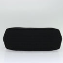 BVLGARI Logo mania Shoulder Bag Canvas Black Auth BA151-5