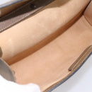 GUCCI GG Supreme Web Sherry Line Bag PVC Beige Gold 495 02 04 Auth BA15100-11