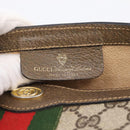 GUCCI GG Supreme Web Sherry Line Bag PVC Beige Gold 495 02 04 Auth BA15100-19