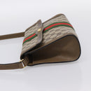 GUCCI GG Supreme Web Sherry Line Bag PVC Beige Gold 495 02 04 Auth BA15100-3