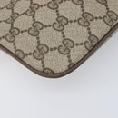GUCCI GG Supreme Web Sherry Line Bag PVC Beige Gold 98 02 047 Auth BA15101-15