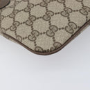 GUCCI GG Supreme Web Sherry Line Bag PVC Beige Gold 98 02 047 Auth BA15101-17
