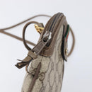 GUCCI GG Supreme Web Sherry Line Bag PVC Beige Gold 98 02 047 Auth BA15101-9