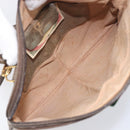 GUCCI GG Supreme Web Sherry Line Bag PVC Beige Gold 98 02 047 Auth BA15101-10