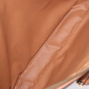 CELINE Macadam Canvas Business Bag PVC Leather Brown Gold Auth BA15102-17