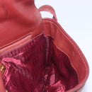 CARTIER Must Line Shoulder Bag Leather Bordeaux Gold Auth BA15103-18