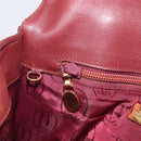 CARTIER Must Line Shoulder Bag Leather Bordeaux Gold Auth BA15103-20