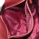 CARTIER Must Line Shoulder Bag Leather Bordeaux Gold Auth BA15103-21