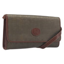 GUCCI Shoulder Bag Canvas Khaki Gold 004 084 0289 Auth BA15104-1