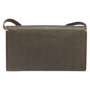 GUCCI Shoulder Bag Canvas Khaki Gold 004 084 0289 Auth BA15104-2