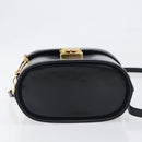 VERSACE Hand Bag Leather 2way Black Gold Auth BA15107A-5