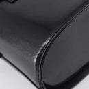 VERSACE Hand Bag Leather 2way Black Gold Auth BA15107A-11