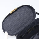 VERSACE Hand Bag Leather 2way Black Gold Auth BA15107A-19