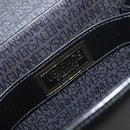 VERSACE Hand Bag Leather 2way Black Gold Auth BA15107A-20