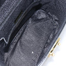 VERSACE Hand Bag Leather 2way Black Gold Auth BA15107A-12