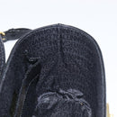 VERSACE Hand Bag Leather 2way Black Gold Auth BA15107A-21