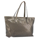 GUCCI GG Implementation Tote Bag PVC Gold Silver 211137 Auth BA15109-1