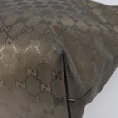 GUCCI GG Implementation Tote Bag PVC Gold Silver 211137 Auth BA15109-10