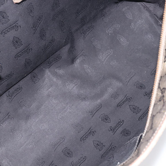 GUCCI GG Implementation Tote Bag PVC Gold Silver 211137 Auth BA15109