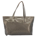 GUCCI GG Implementation Tote Bag PVC Gold Silver 211137 Auth BA15109-2