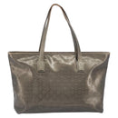 GUCCI GG Implementation Tote Bag PVC Gold Silver 211137 Auth BA15109-3