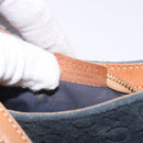 CELINE C Macadam Canvas Shoulder Bag Suede Blue Gold Auth BA15111A-12