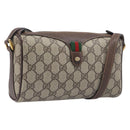 GUCCI GG Supreme Shoulder Bag PVC Beige Gold 89 02 018 Auth BA15113A-1